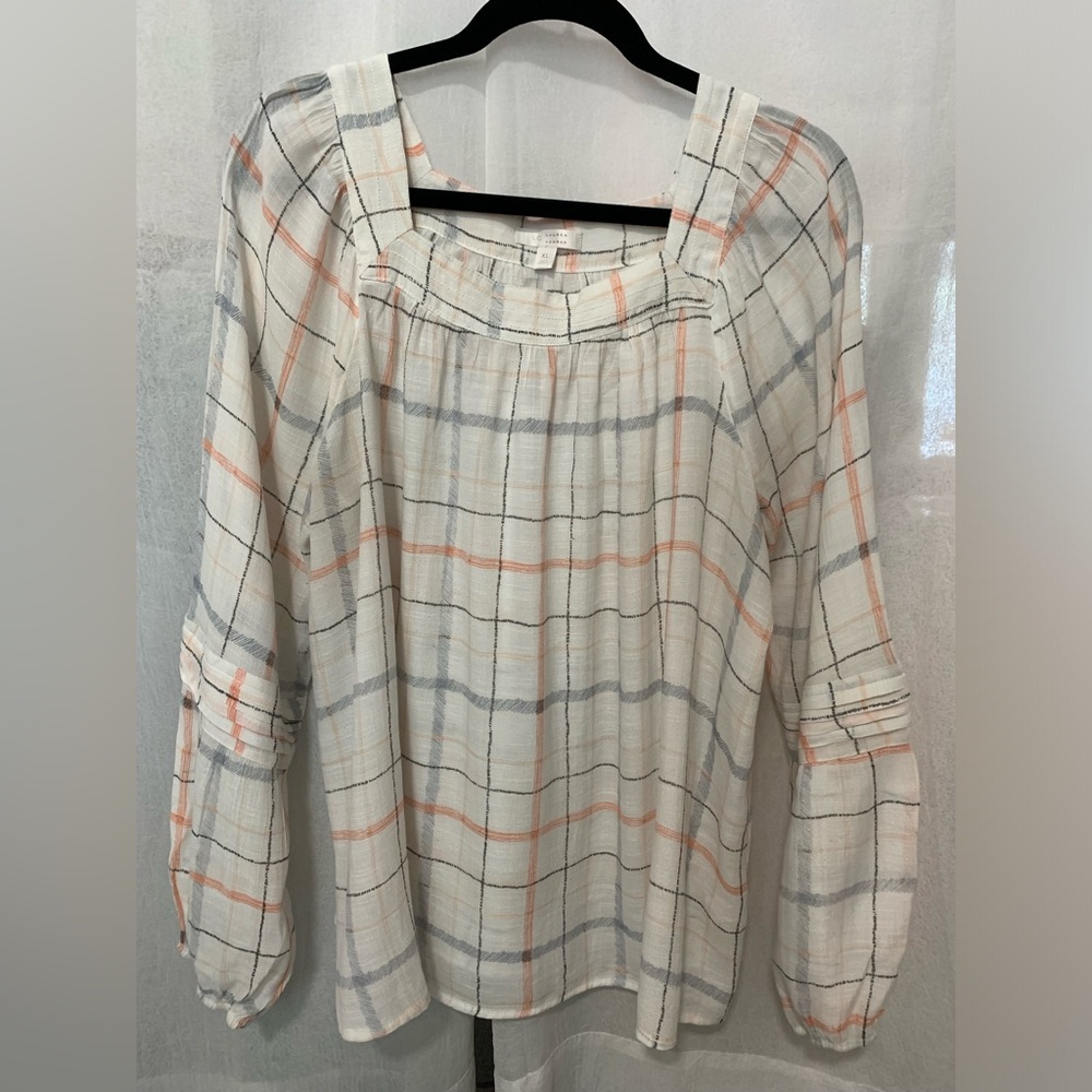 LC Lauren Conrad Striped Tunic, XL